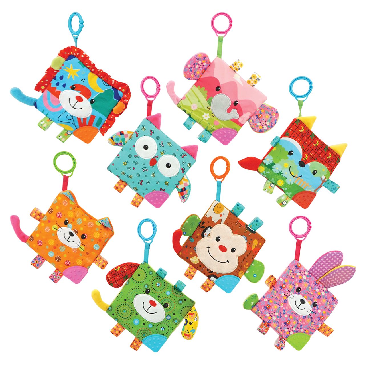 Crinkle teething square