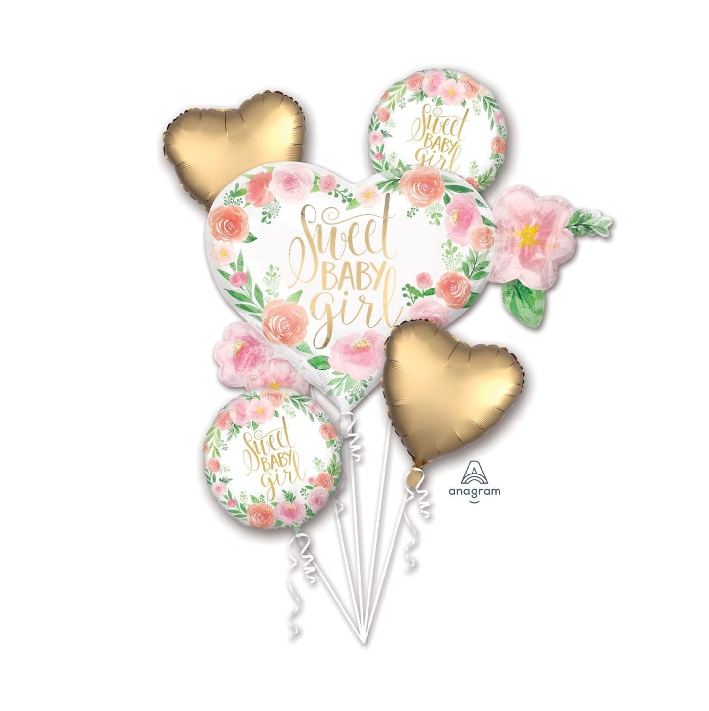 Baby Girl Balloon Bouquet